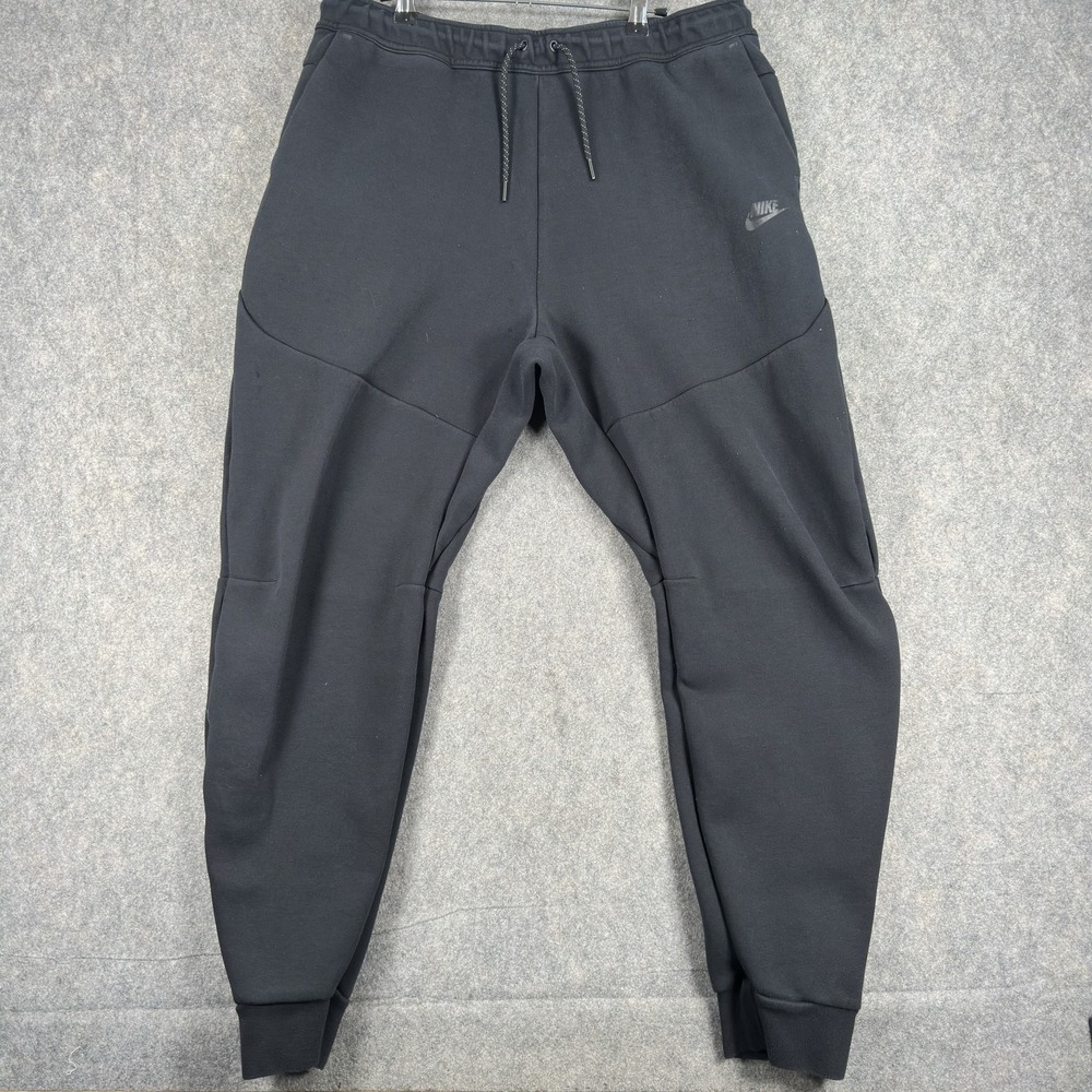 Nike Tech Fleece Jogger Pants Mens XL Black Zip Pocket CU4495-010